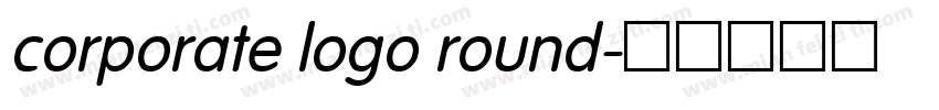 corporate logo round字体转换